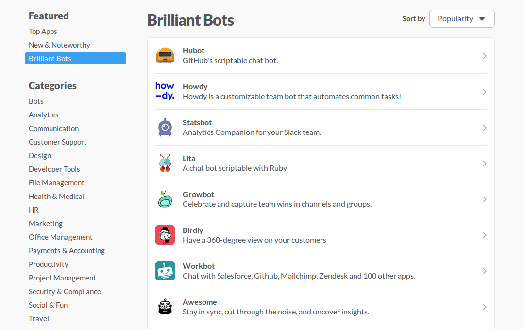 growbot and slack